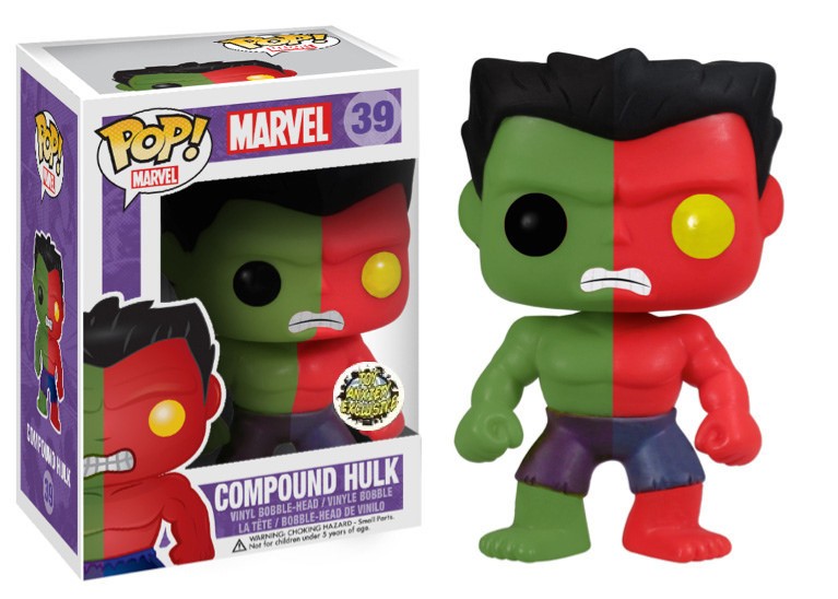 Funko Pop! Figura Vinilo Exclusiva Marvel Hulk Compuesto #39 Juguete Ansiedad