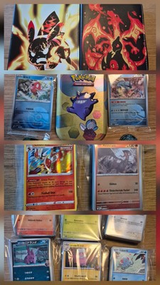 500+ Pokemon Sammlung Holos Bulk Binder Tin LEER Magikarp Gyarados Promo Sealed
