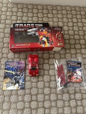 Transformers G1  SIDESWIPE  Pre-Rub 100  Complete w Box & Instructions 1984