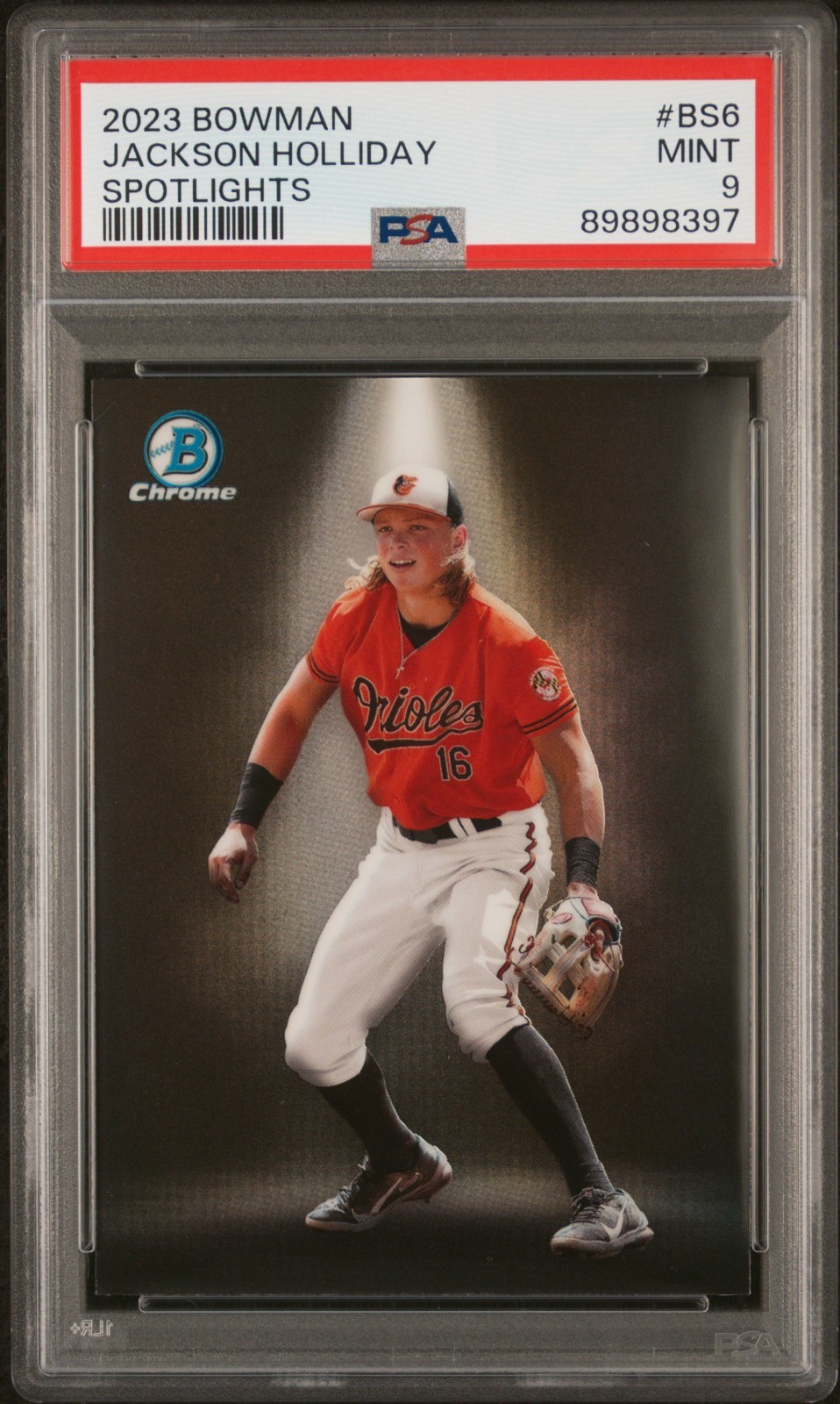 2023 Bowman Chrome - Bowman Spotlights Jackson Holliday Orioles #BS-6 MINT PSA 9