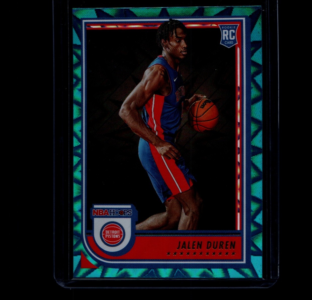 2022-23 Panini NBA Hoops - Rookies Jalen Duren #243 Teal Explosion (RC)
