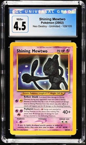 Pokemon Shining Mewtwo Neo Destiny Unlimited 109/105 Holo CGC 4.5