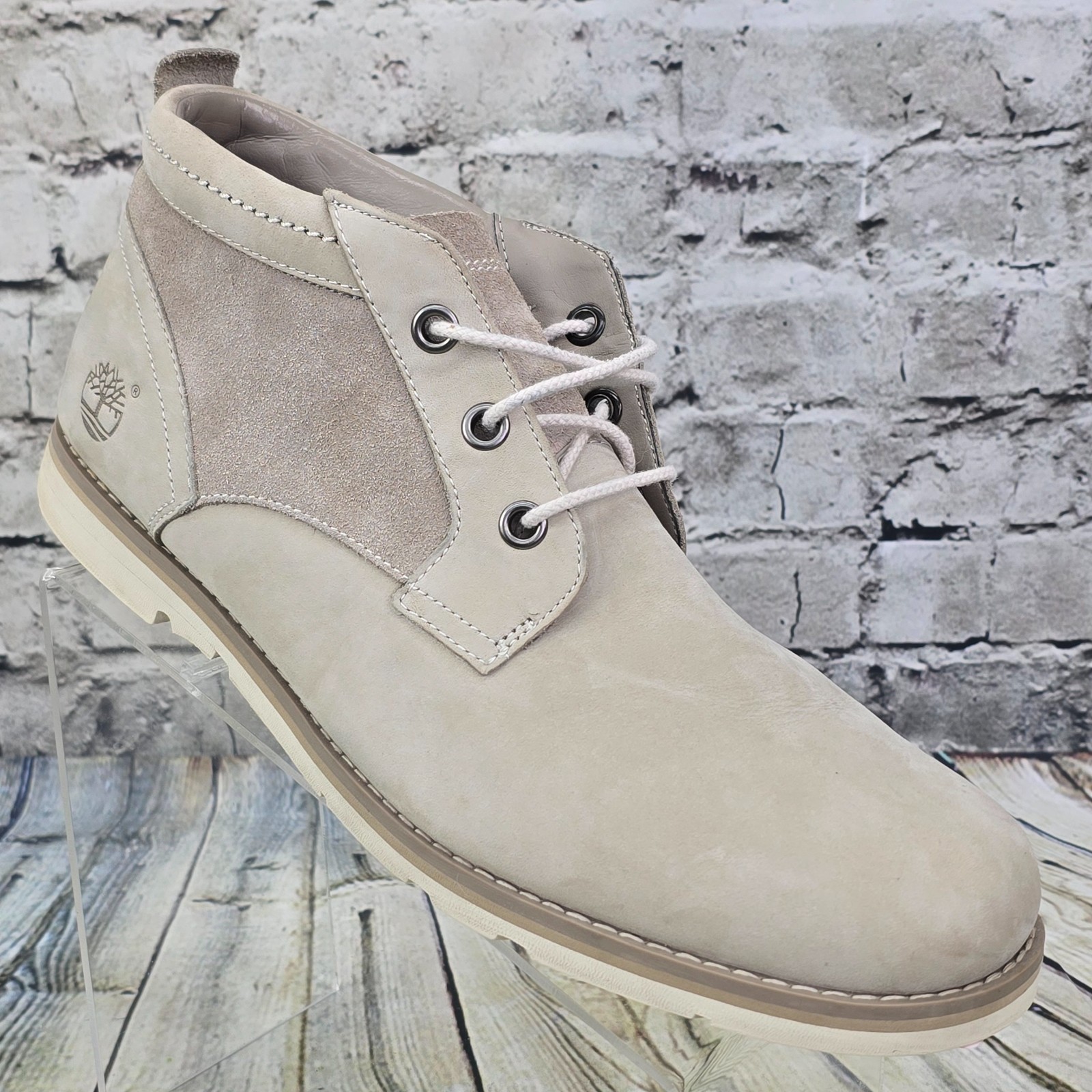 's 12 Ivory Cream Suede Leather A15e5 Casual