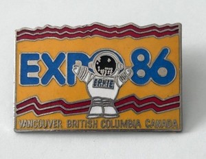 Ernie Astronaut Expo 86 Vancouver British Columbia Canada Lapel Pin Mascot