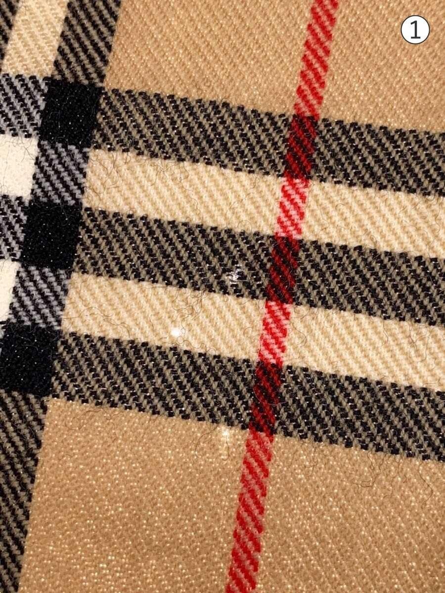 BURBERRY BLUE LABEL Skirt, Size 38, Wool, BEG Check, FLF55-626 thumbnail 6