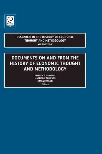 Jeff E. Biddle Documents on and from the History of Economic Thought  (Hardback)