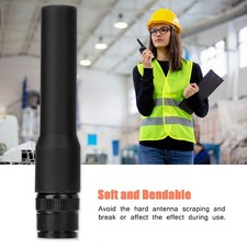 Hot (black)BNC Antenna 144/430MHz Silicone Mobile Antenna Professional Dual Band