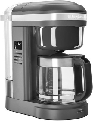 KitchenAid 12-Cup Coffee Maker with Spiral Showerhead - Matte Gray - KCM1208DG
