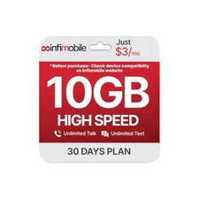Prepaid Unlimited Plan: 1 Month | 10GB High-Speed Data Per Month | Unlimited ...