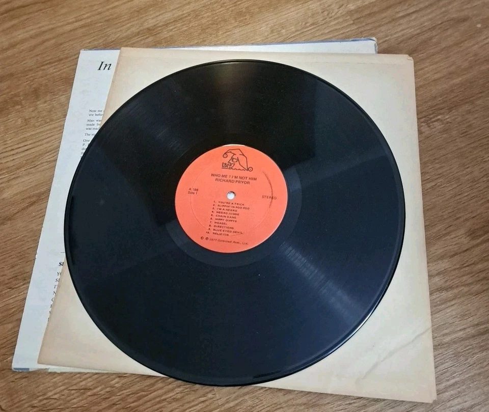 Vintage 1977 Richard Pryor Who Me? I'm Not Him LAFF Records 198 Vinyl LP Foto 4 de 4