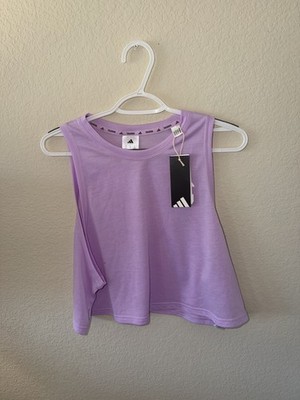 Adidas Train Essentials Boxy Workout Tank Top   Bliss Lilac | Size XL