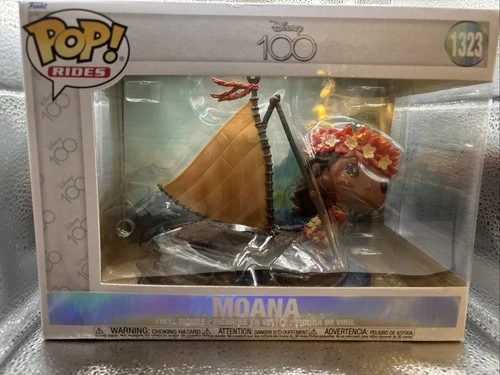 Funko Pop! Rides Disney 100 Moana in Boat #1323 Dented Box