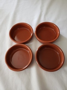 Regas Breda - Spain Terracotta Pottery 3.5" Ramekins lot of 4