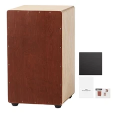 Large Cajon Box Drum Wooden Birchwood Percussion Instrument with Snare Wires
