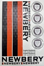 Newbery Cricket Bat Sticker Matt Effect Rare Sticker New