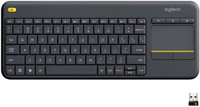 Logitech K400 Plus Wireless Keyboard with Touchpad for PC TV Laptop Tablet
