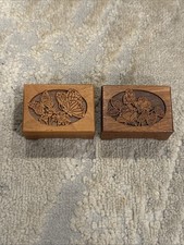 2 Sankyo Lasercraft Wood Tiny Music Box Roses , Butterfly’s Plays Music Works 2 Sankyo Lasercraft Wood Tiny Music Box Roses , Butterfly’s Plays Music Works