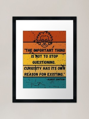 Albert Einstein Zitat Gerahmte Kunst Pr Gerahmtes Wandbild Poster Leinwanddruck Bild