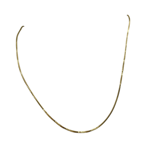 Box Halskette Vermeil über Sterling Silber Box | 16" lang | Gold | 1 Halskette | - Bild 6 von 10