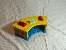 Round House Classic Wood Train Set Building Compatible w Thomas Brio Wooden Sets