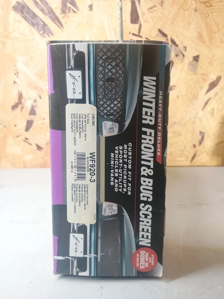 Juego de pantalla delantera y anti insectos de invierno negro para Chevy K2500 Suburban 95-99 Fia WF920-3 Foto 3 de 3