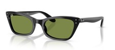 RAY BAN 2299 Lady Burbank 52 901/4E Sunglasses Black/Light Green