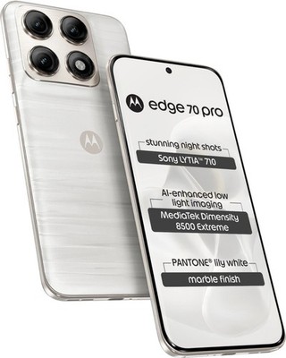 MOTOROLA edge 70 pro (Lily white 12GB, 256GB) Dimensity 8500 NFC Global Version.
