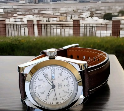 Automatic Mod dresswatch 40mm White day/date Sapphire Exhibition Excellent!