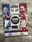 2018 Panini Contenders Round Numbers Josh Allen Josh Rosen Bills Cardinals RC