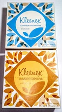 LOT OF 2 VINTAGE 60s 1967 UNOPENED KLEENEX DINNER NAPKINS BOXES MOVIE PROP