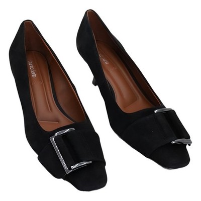 Franco Sarto Rainey Snip Toe Buckle Pump Black - US 11M EU 42