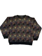 Vintage 90  s Protege Collection Multicolor Geometric Design Sweater Men  s XL USA