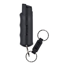 SABRE Pepper Spray - Quick Release Keychain for Easy 0.54 Fluid Ounces, Black