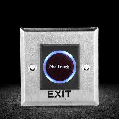 Infrared Contactless No Touch Door Exit Button With Backlight For