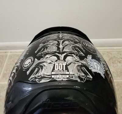 afterpay motorcycle helmets Daytona Motorcycle Half Face Helmet - Skull Cap Graphics - Ignite Grey