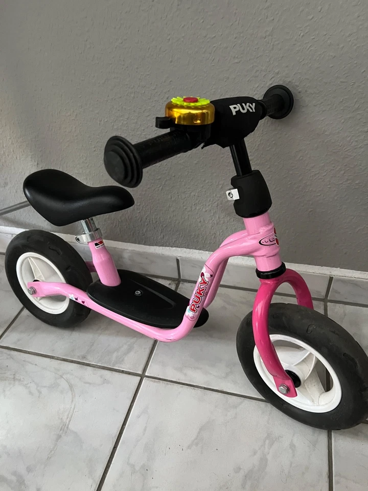 PUKY Rosa Laufrad LRM 8 Zoll ab 2 Jahren mit Klingel - Bild 3 von 4