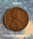1951 Lincoln Wheat Cent •  Philadelphia Mint