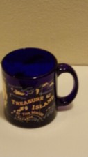 Treasure Island Las Vegas Casino Coffee Cup Mug Blue Map Made in USA