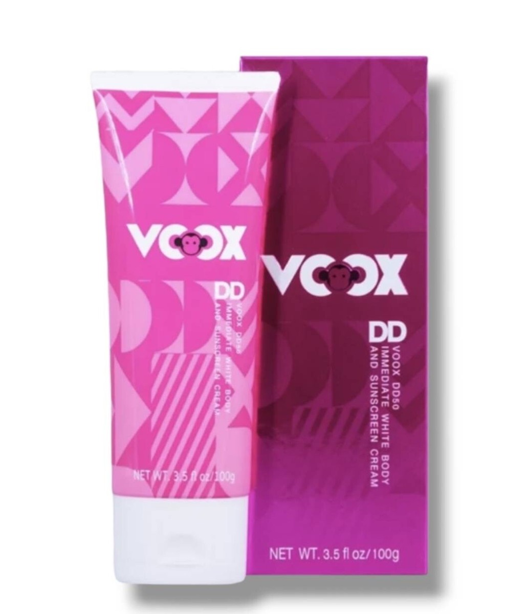 3x100ml VOOX DD Cream Body Lotion Sunscreen Tone Whitening skin