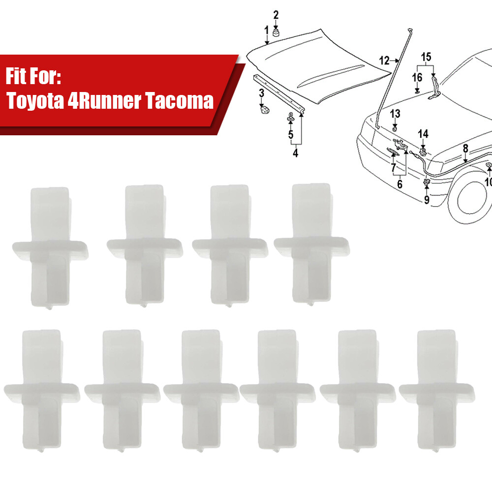 1* Car Hood Support Prop Rod Clip Holder 5345290351 ForToyota 4Runner