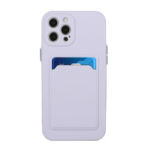 Para iPhone 15 16 Pro Max Tarjetero Trasero Billetera Delgado TPU Gel Goma Estuche Suave - Imagen 54 de 72