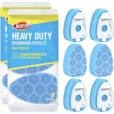 Scrub Dots Dishwand Refills Sponge Heads, Dish Wand Refill Scrubber Head, Non...