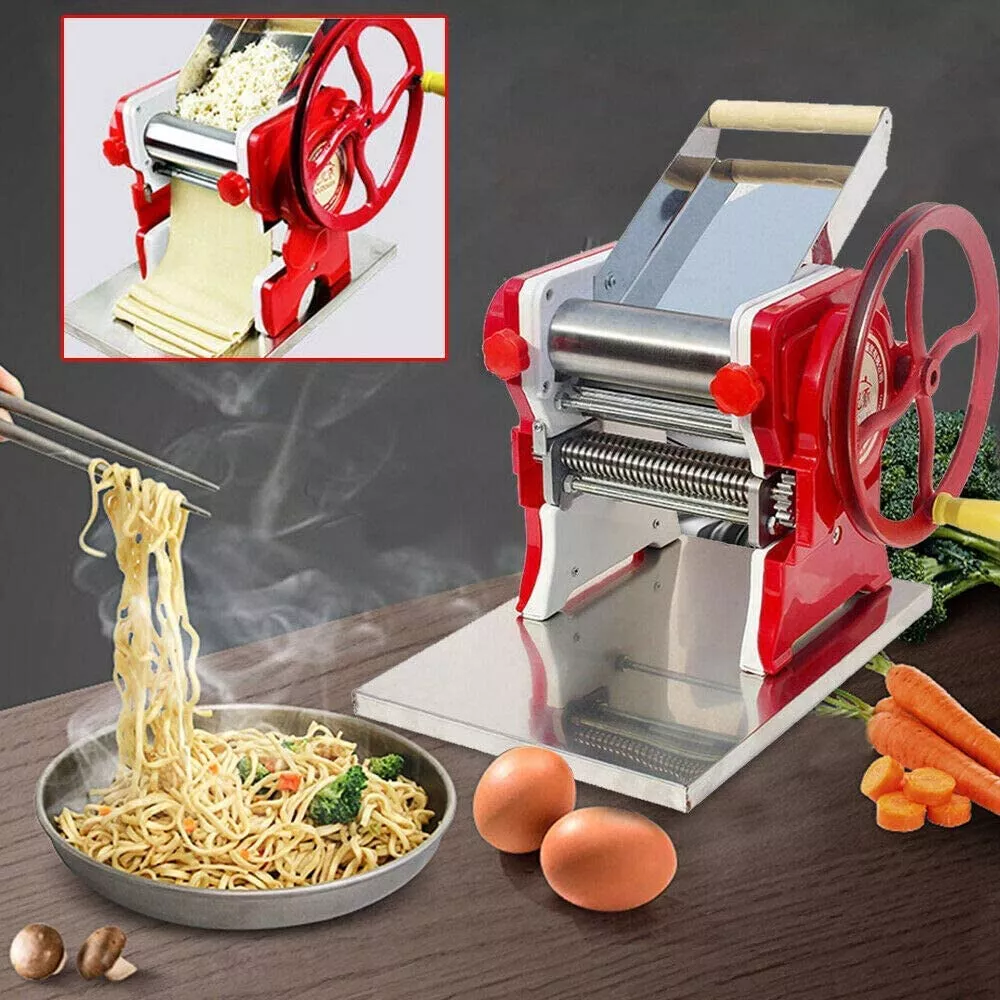 Household Manual Stainless Steel Pasta Maker, Hand Noddles Presser Making  Machine Noodle Press Pasta Machine Presser Orange Making Machine with 7