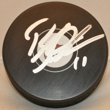 Brendan Perlini 2016-2019 Arizona Coyotes 2014 1st Round Pick Signed Puck COA