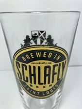 Schlafly Beer LLYWELYN'S PUB BLACK Craft Beer Pint Shaker Glass - Saint Louis