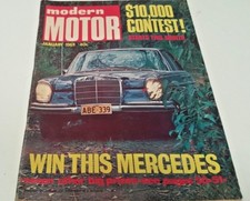 Jan 1969 MODERN MOTOR  Magazine Benz 280SE Austin 1800 TOYOTA COROLLA SPRINTER