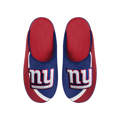 FOCO NFL Men's NFL New York Giants 2022 Big Logo Color Edge Slippers