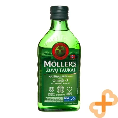 MOLLER'S Fish Oil Natural Flavor 250 ml Immune System Heart Health EPA Omega-3