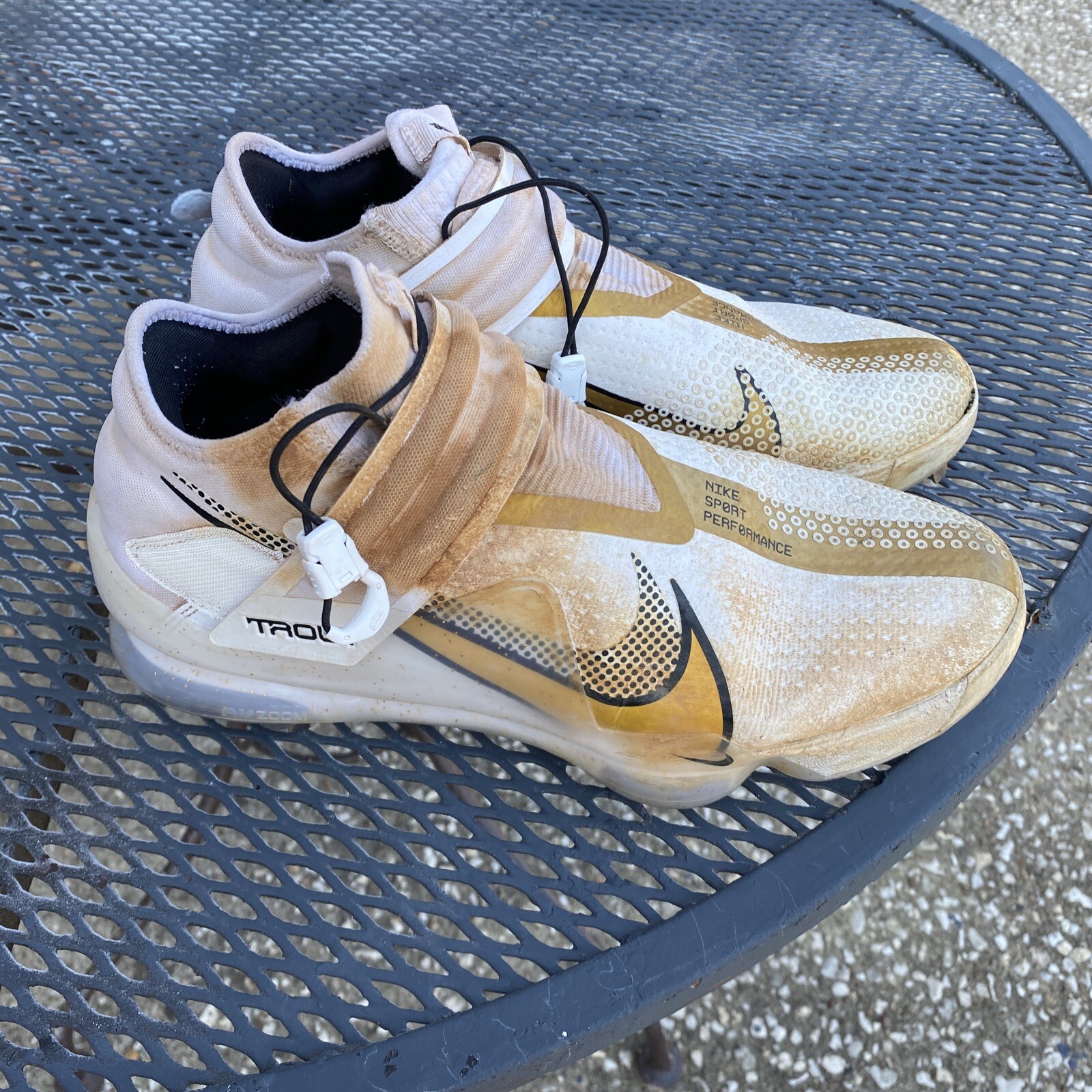 Nike Force Zoom Trout 7 Pro Mid Baseball Cleats White… Gem