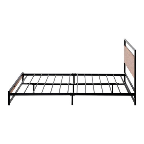 Oikiture Metal Bed Frame Queen Size Wooden - Picture 6 of 7